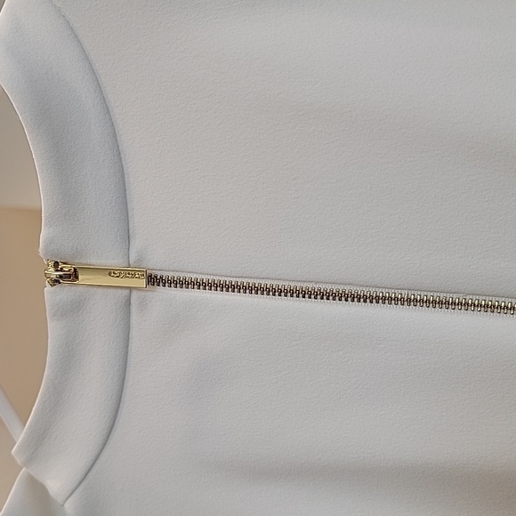 NWT Calvin Klein White Bow Dress - Picture 5 of 10